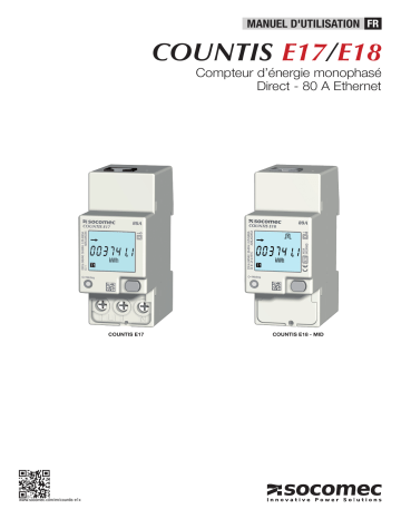 Mode d'emploi | Socomec COUNTIS E1x Operating instrustions | Fixfr