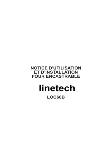 Manuel du propriétaire | Linetech LOC60B Four Manuel utilisateur | Fixfr