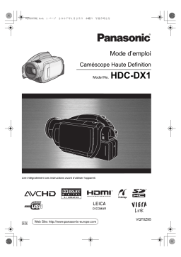 Panasonic HDC DX1 Mode d'emploi