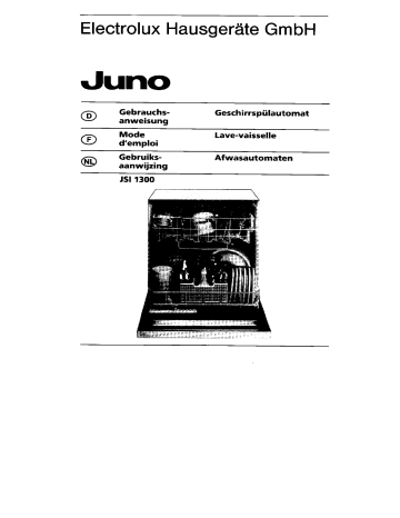 Manuel du propriétaire | Juno JSI1300W Manuel utilisateur | Fixfr