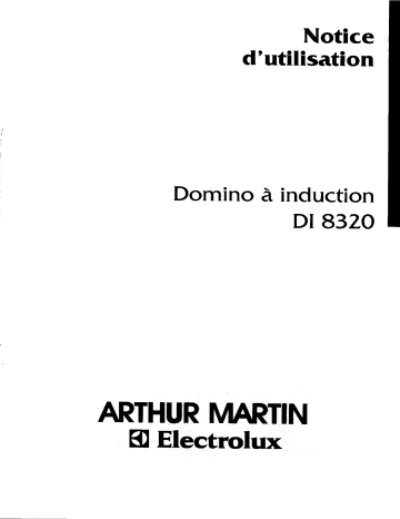 ARTHUR MARTIN ELECTROLUX DI8320N Manuel utilisateur | Fixfr