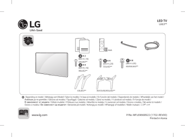 LG 60UJ6309 Manuel du propriétaire | Fixfr