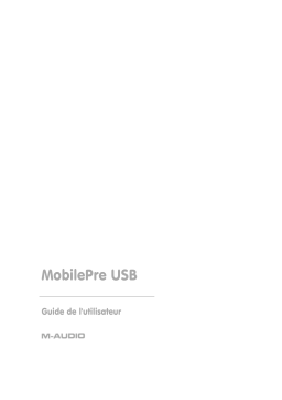 M-Audio MobilePre USB Manuel utilisateur