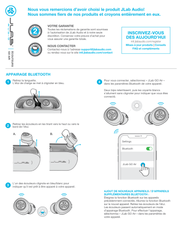 Jlab Audio GO Air Manuel du propriétaire | Fixfr