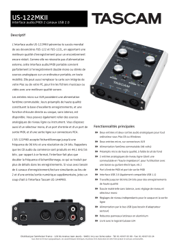 Tascam US-122MKII Manuel utilisateur