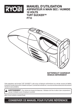 Ryobi P710 Manuel utilisateur