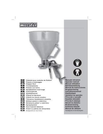 Mecafer Pistolet enduit de finition Mecafer Mode d'emploi | Fixfr