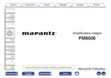 Manuel du propriétaire | Marantz MCR612 Manuel utilisateur | Fixfr