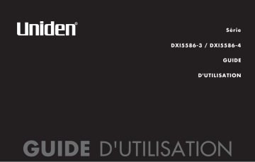 Uniden DXI5586-4, DXI5586-3 Manuel du propriétaire | Fixfr