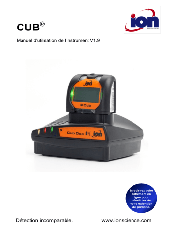 Ion Science Cub personal VOC detector Manuel utilisateur | Fixfr