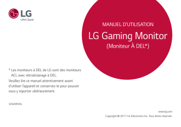 LG 32GK850G-B Manuel du propriétaire | Fixfr
