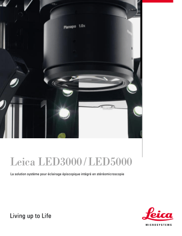 Manuel du propriétaire | Leica LED5000 Manuel utilisateur | Fixfr