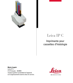 Leica IP C Manuel utilisateur