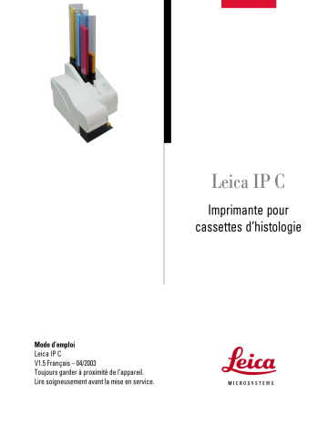 Manuel du propriétaire | Leica IP C Manuel utilisateur | Fixfr