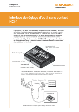 Renishaw NCi-4 non-contact tool setting interface Manuel utilisateur