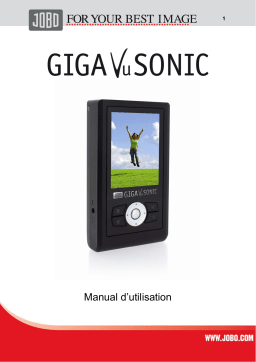 JOBO GIGA VU SONIC Manuel utilisateur