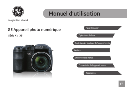 GE X5 Manuel utilisateur