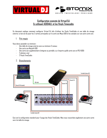 Manuel du propriétaire | ATOMIX Virtual DJ Manuel utilisateur | Fixfr