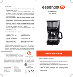 ESSENTIELB ECF 8N SELENIA Manuel utilisateur