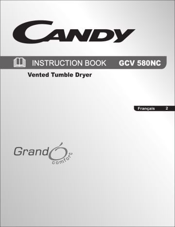 Manuel du propriétaire | Candy GCV 580NC-47 Manuel utilisateur | Fixfr