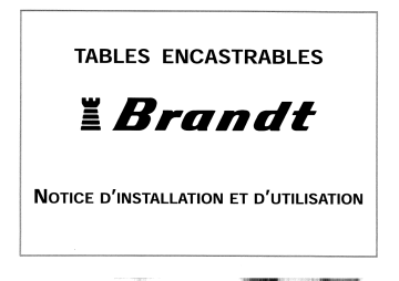 BGW70X | Manuel du propriétaire | Brandt BGW70W Manuel utilisateur | Fixfr