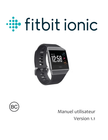 Mode d'emploi | Fitbit Ionic Manuel utilisateur | Fixfr