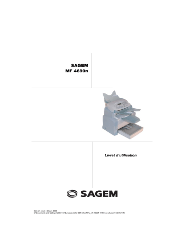 Manuel du propriétaire | Sagem MF 4690N Manuel utilisateur | Fixfr