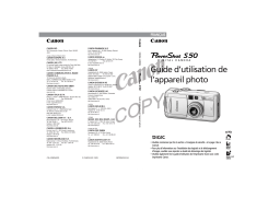 Canon PowerShot S50 Manuel utilisateur