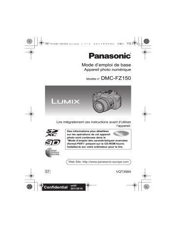 Panasonic DMC FZ150 Mode d'emploi | Fixfr