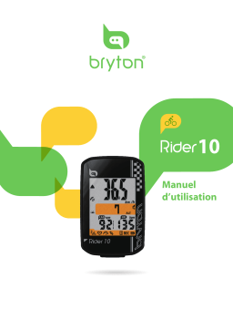 Bryton Rider 10 Mode d'emploi