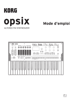 Korg opsix Manuel du propriétaire