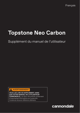 Cannondale Topstone Neo Carbon 2020 Manuel du propriétaire