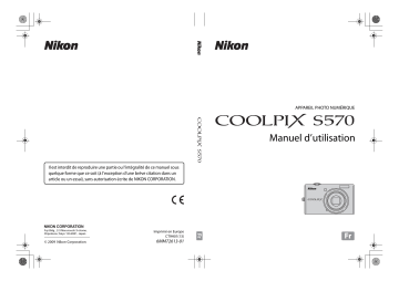 Mode d'emploi | Nikon Coolpix S570 Manuel utilisateur | Fixfr