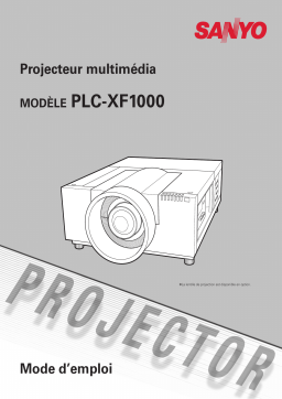 Sanyo PLC-XF1000 Manuel utilisateur