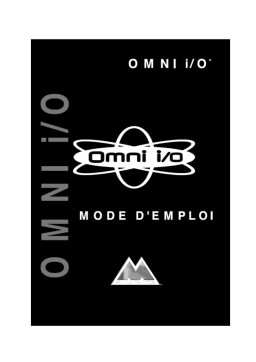 M-Audio OMNI I-O Manuel utilisateur