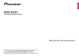 Pioneer AVIC EVO1 Manuel utilisateur