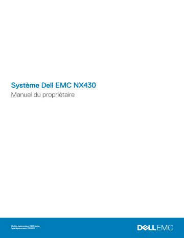 Dell Storage NX430 storage Manuel du propriétaire | Fixfr