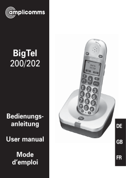 Amplicomms BigTel 202 Manuel utilisateur