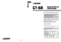 Roland GT-6B Manuel utilisateur