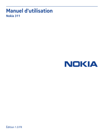 Manuel du propriétaire | Nokia 311 Manuel utilisateur | Fixfr