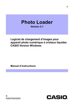 Casio PHOTO LOADER 2.1 Manuel utilisateur