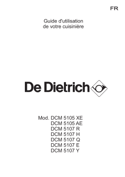 De Dietrich DCM5105RE Manuel utilisateur