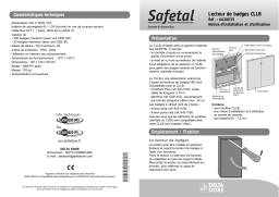 DELTA DORE LECTEUR DE BADGES CLLB Manuel utilisateur