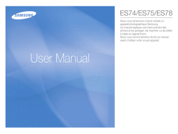 Samsung ES74 Manuel utilisateur