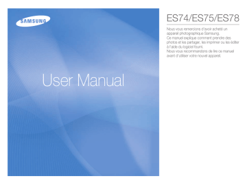 ES75 | ES78 | Mode d'emploi | Samsung ES74 Manuel utilisateur | Fixfr