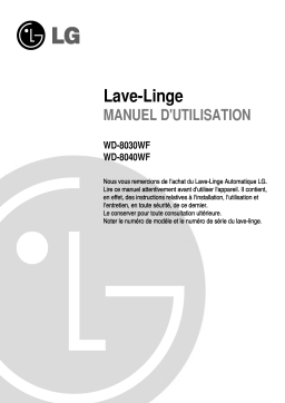 LG WD-8030WF Manuel utilisateur