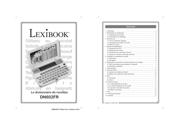 Manuel du propriétaire | Lexibook DN602FR Manuel utilisateur | Fixfr