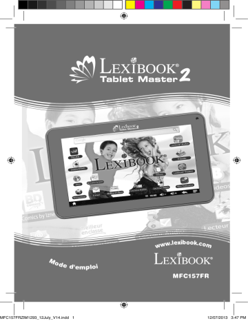 MFC157 FRZ | Mode d'emploi | Lexibook Tablet Master 2 MFC157FRZ Manuel utilisateur | Fixfr