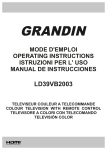 Grandin LD39VB2003 T&eacute;l&eacute;viseur LCD Manuel utilisateur