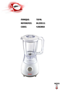 Tefal EQUINOX BL305801 Manuel utilisateur